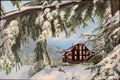 Crater Lake Lodge Canvas Painting